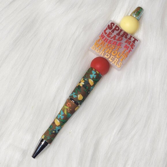 Spirit Lead Me Silicone Beaded Ink Pen - Picture 1 of 1